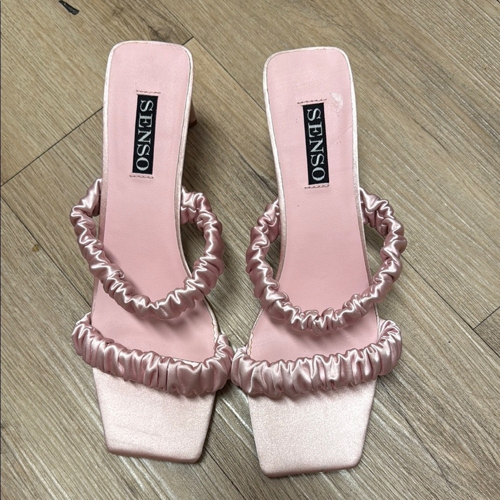 SENSO Pink satin Heels  Straps